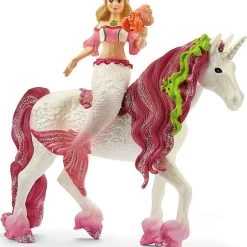 Ζωάκια Schleich Γοργόνα Feya Καβάλα Σε Θαλάσσιο Μονόκερο (SCH70593)