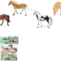 Blue Toys Playset Ζώα Της Φάρμας: Άλογα 4τμχ Σε Σακούλα (MKL528980)