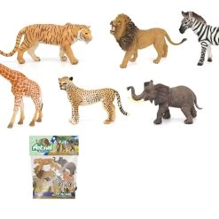 Blue Toys Playset Ζώα Του Κόσμου 6τμχ Σε Σακούλα (MKL529133)