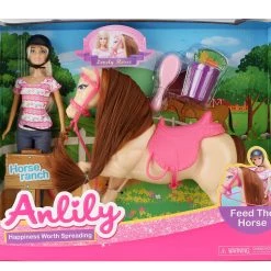 Blue Toys Κούκλα Anlily Με Άλογο (MKL971645)