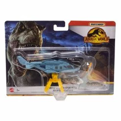Matchbox Jurassic World Σετ Αυτοκινητάκια και Δεινόσαυροι Quetzal-Copter (HBH85)