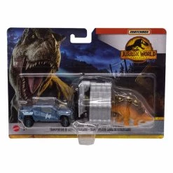 Mattel Jurassic World Σετ Αυτοκινητάκια και Δεινόσαυροι Stegosaurus Claw Carrier (HBH87)