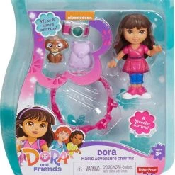 Fisher Price Κουκλα Ντορα Και Φιλες Μινι Φιγουρες Σε 4 Σχεδια (BHT05)