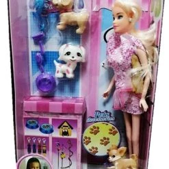 Blue Toys Κουκλα Με Κατοικιδια Kai Σετ Περιποιησης Οεμ (MKE496786)