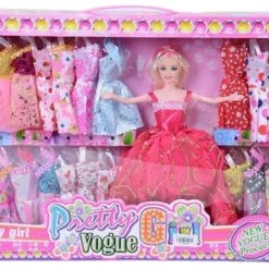 Blue Toys Pretty Girl Κουκλα Με Φορεματα Οεμ (MKH848295)