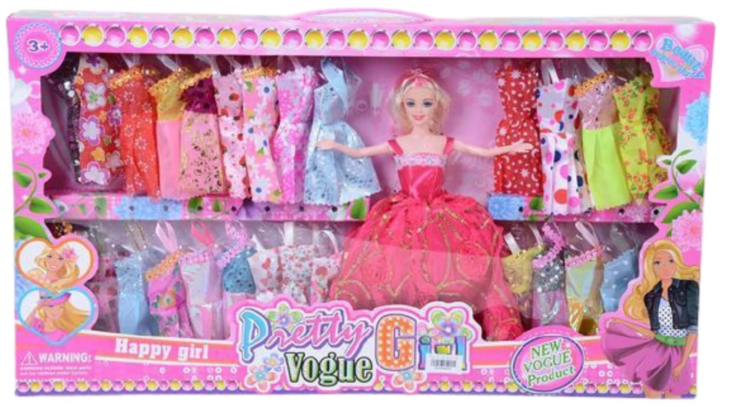 Blue Toys Pretty Girl Κουκλα Με Φορεματα Οεμ (MKH848295)