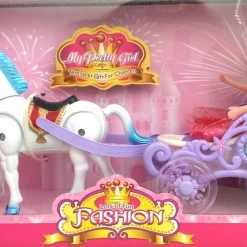 Blue Toys Κουκλα Fashion Με Ηλεκτρικη Αμαξα Αλογο Και Ηχους (MK4319802)