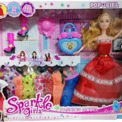 Blue Toys Κουκλα Sparkle Girls Με Αξεσουαρ Ρουχων Και Φορεματα (MKJ732787)