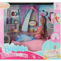 Blue Toys Κούκλα Anlily Με Μπανιέρα Και Αξεσουάρ (MKI728594)