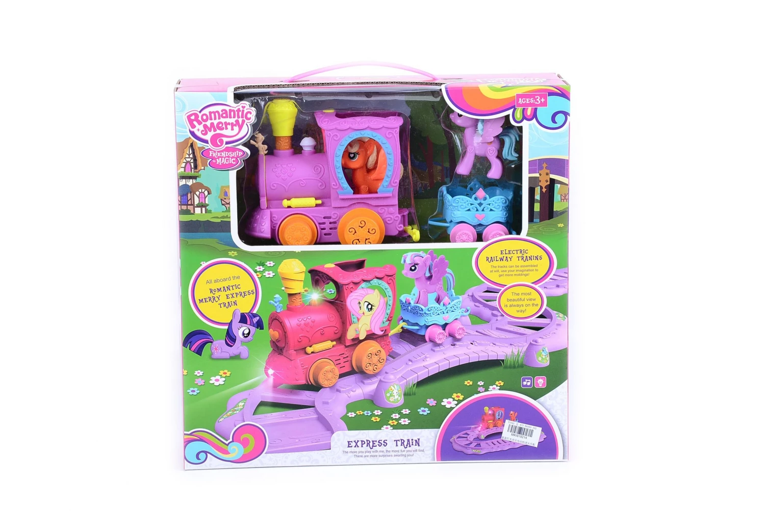 Blue Toys Σιδηρόδρομος Με Τρένο Πόνυ Romantic Merry Με Φιγούρες (MKI919214)