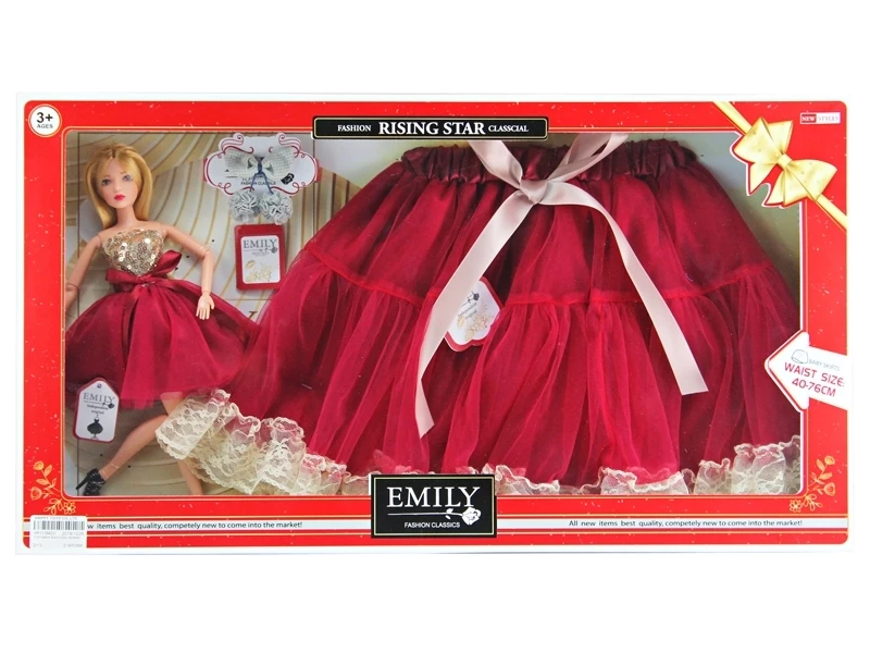 Blue Toys Κούκλα Emily Με Φούστα (MKL410747)