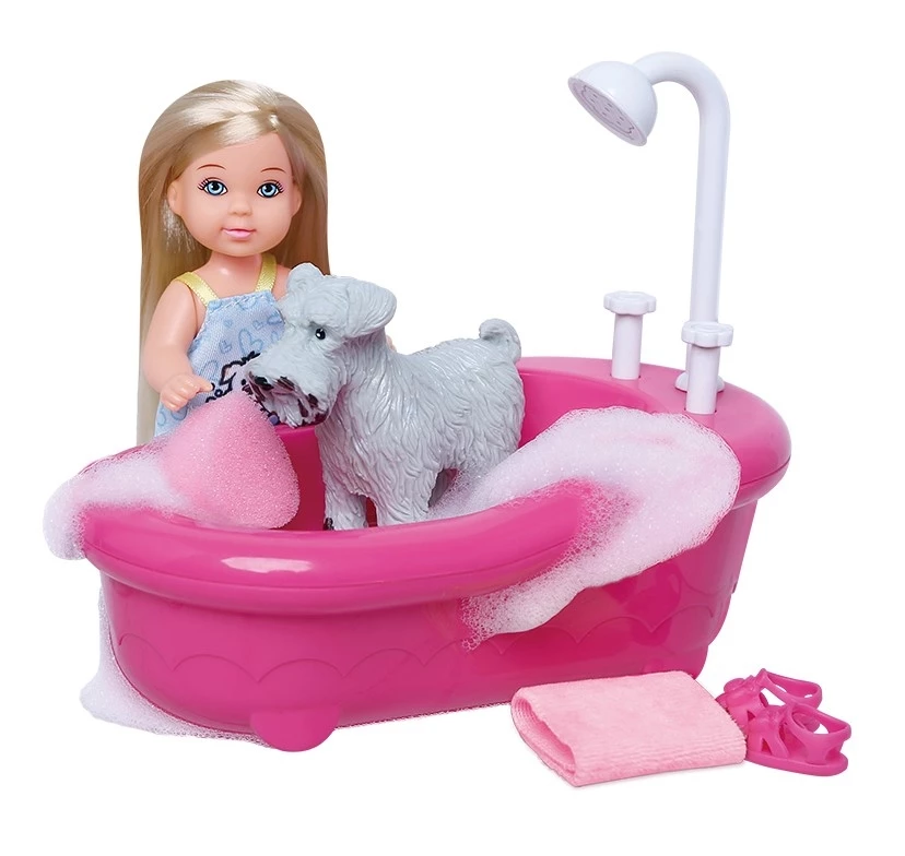 Blue Toys Κούκλα Kiki Love Με Μπανιέρα Και Σκύλο (MKL414500) - Image 2